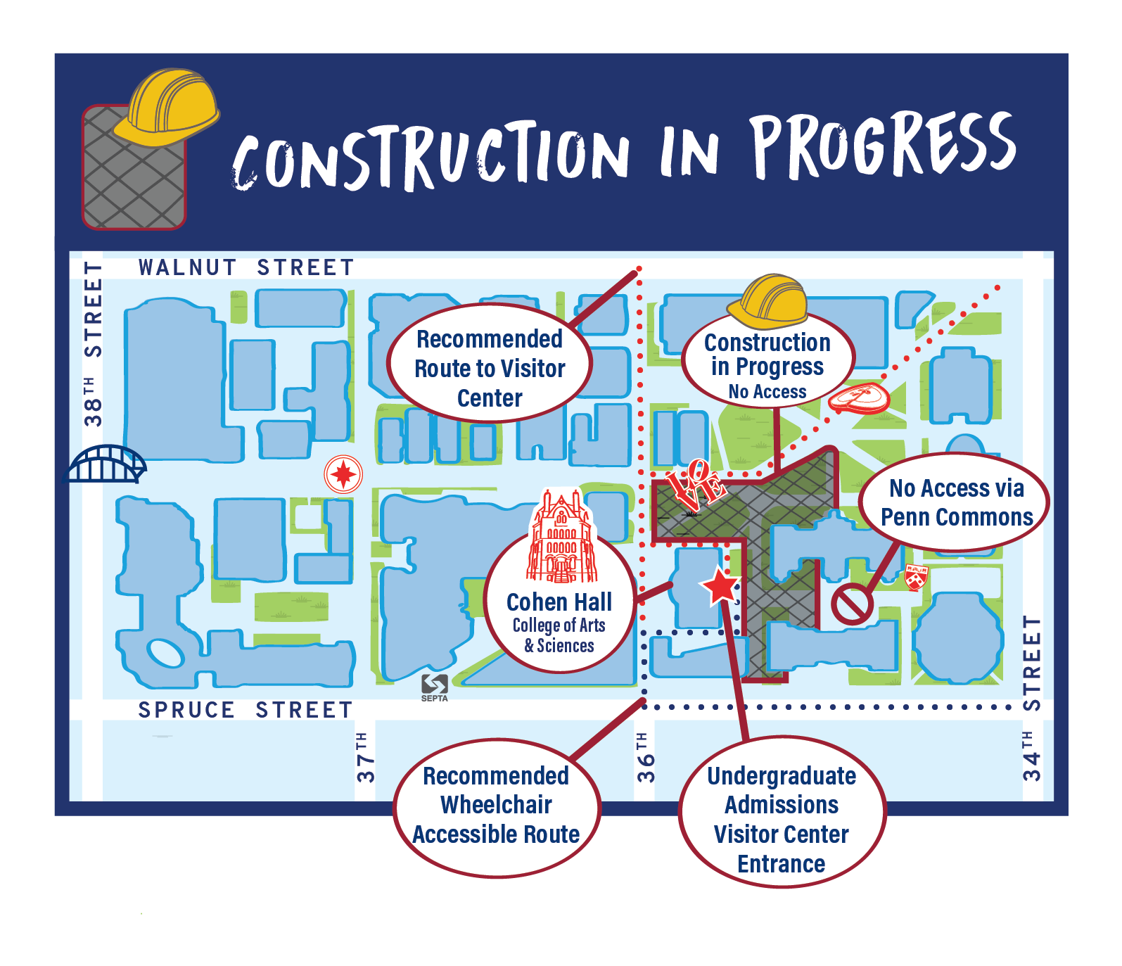 Campus construction map