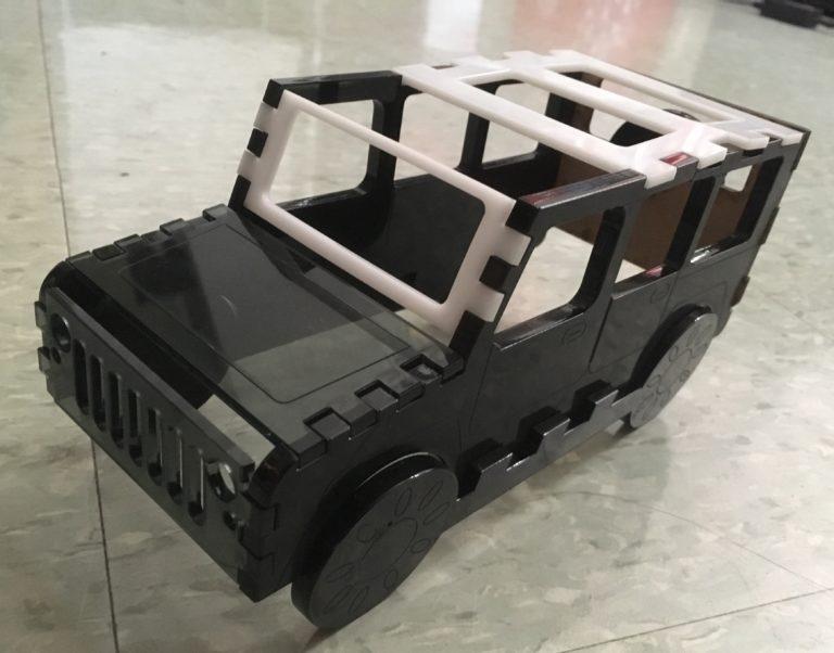 Student created model jeep, Engineering 