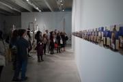 Students at a gallery viewing