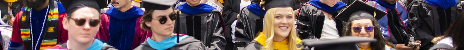 Students seated at Commencement