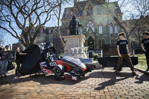 Penn Electric Racing unveils their electric race car