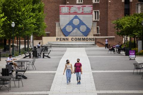 Penn Shield at the Penn Commons