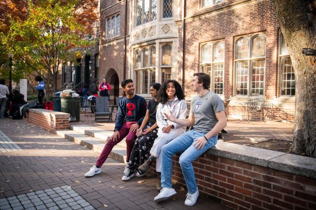 Students outside the ARCH Building on Campus