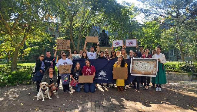 Natives at Penn members on Locust Walk