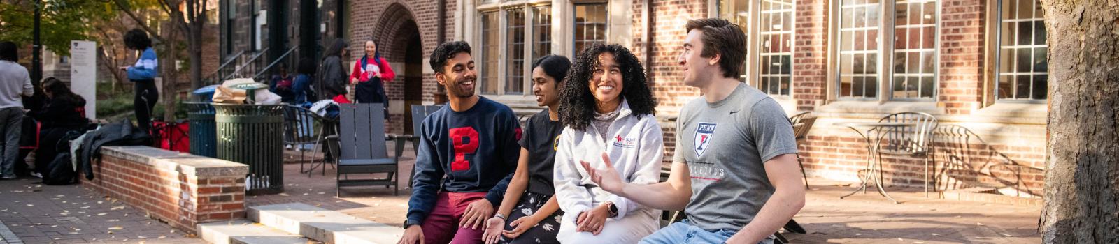 Students outside the ARCH Building on Campus