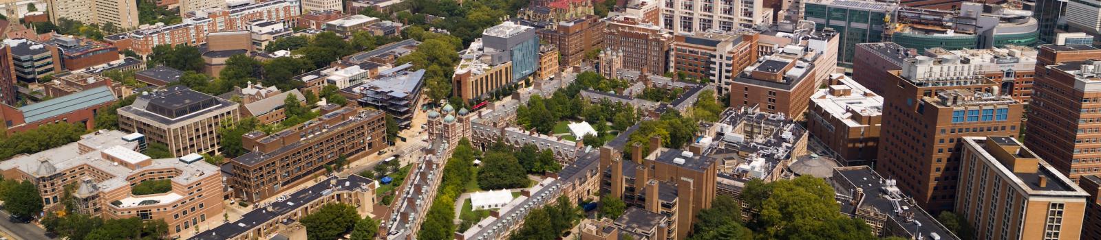 Overhead view of Penn's campus in Philadelphia
