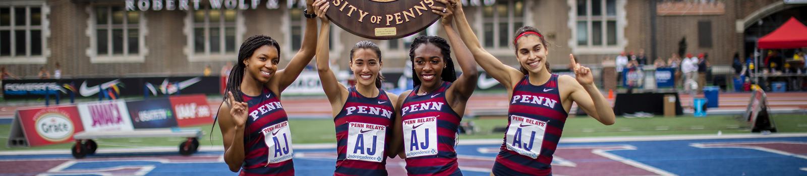 Students at the Penn Relays