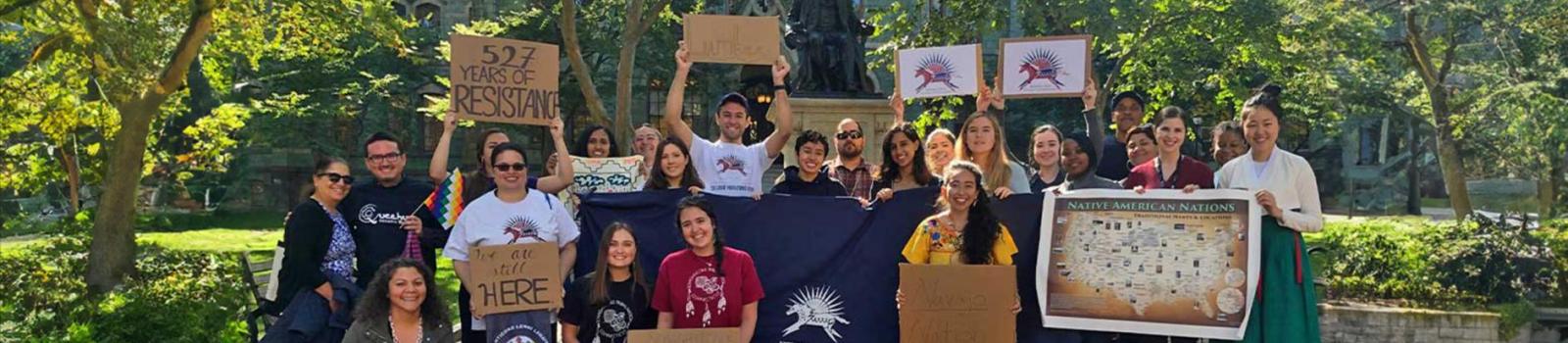 Natives at Penn members on Locust Walk