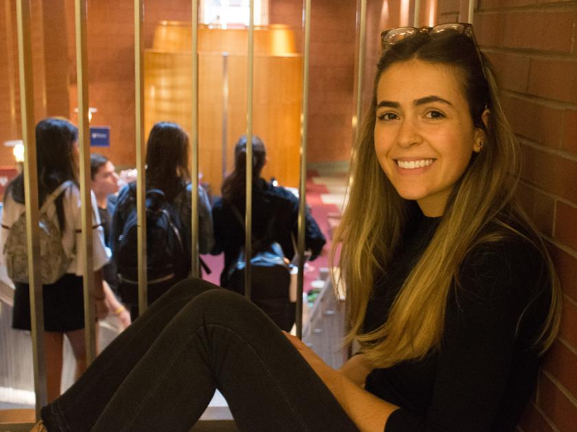 Student Danielle Clanaman