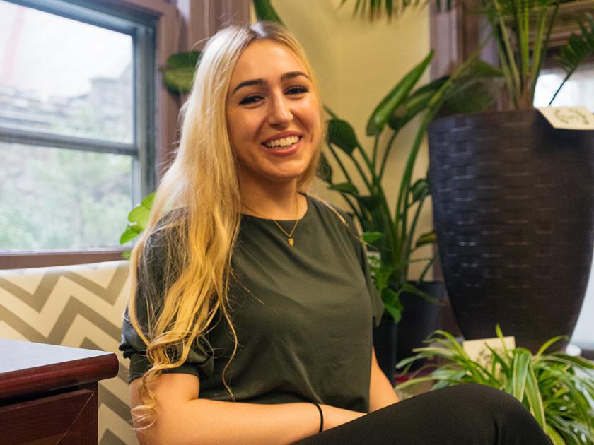 Student Lauren McDonald